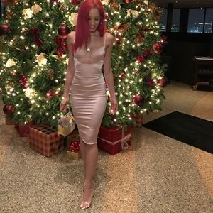 Ohpolly Cut out Satin dress